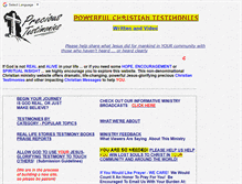 Tablet Screenshot of precious-testimonies.com